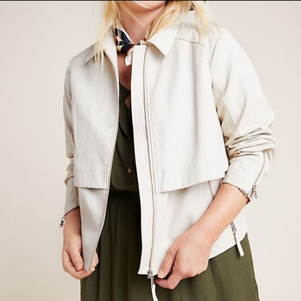 Anthropologie Cream Jacket